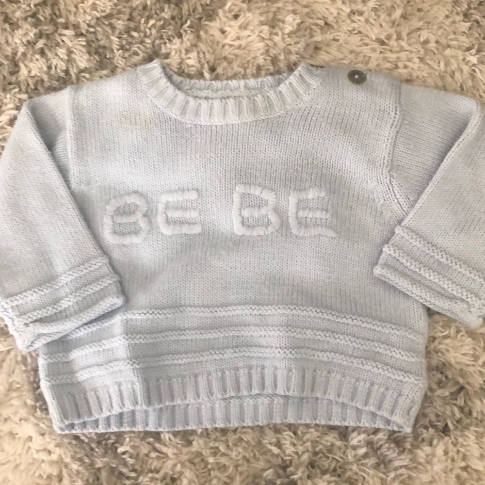 Bebe baby blue sweater unisex